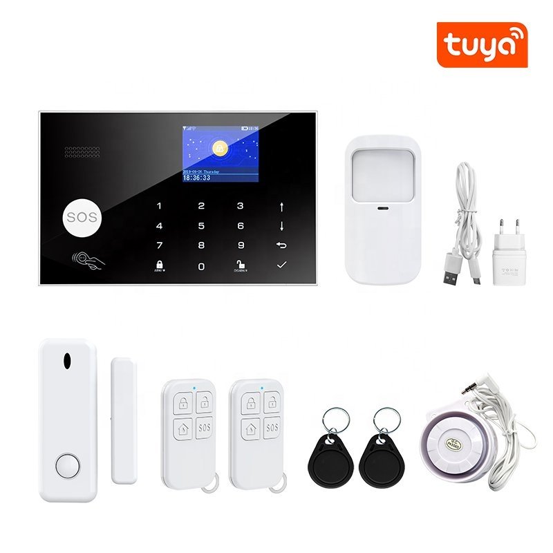 Wireless Tuya Security Home Alarm System Wifi Pir Detector Siren Smoke Detector Oem Burglar Alarm Smart Home Security