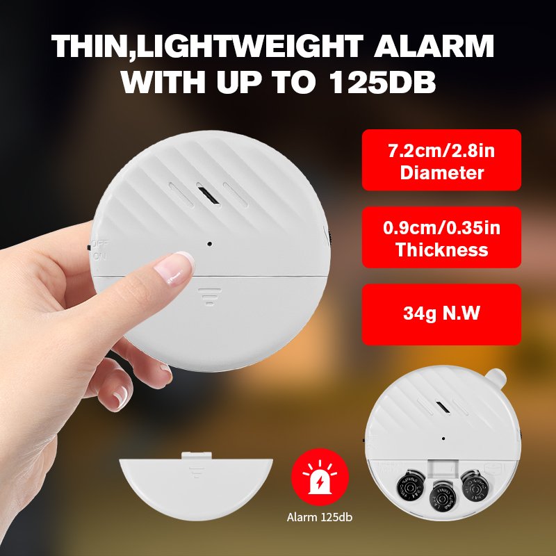 Home Alarms Security Mini Door Window Wireless Vibration Sensors Alarm