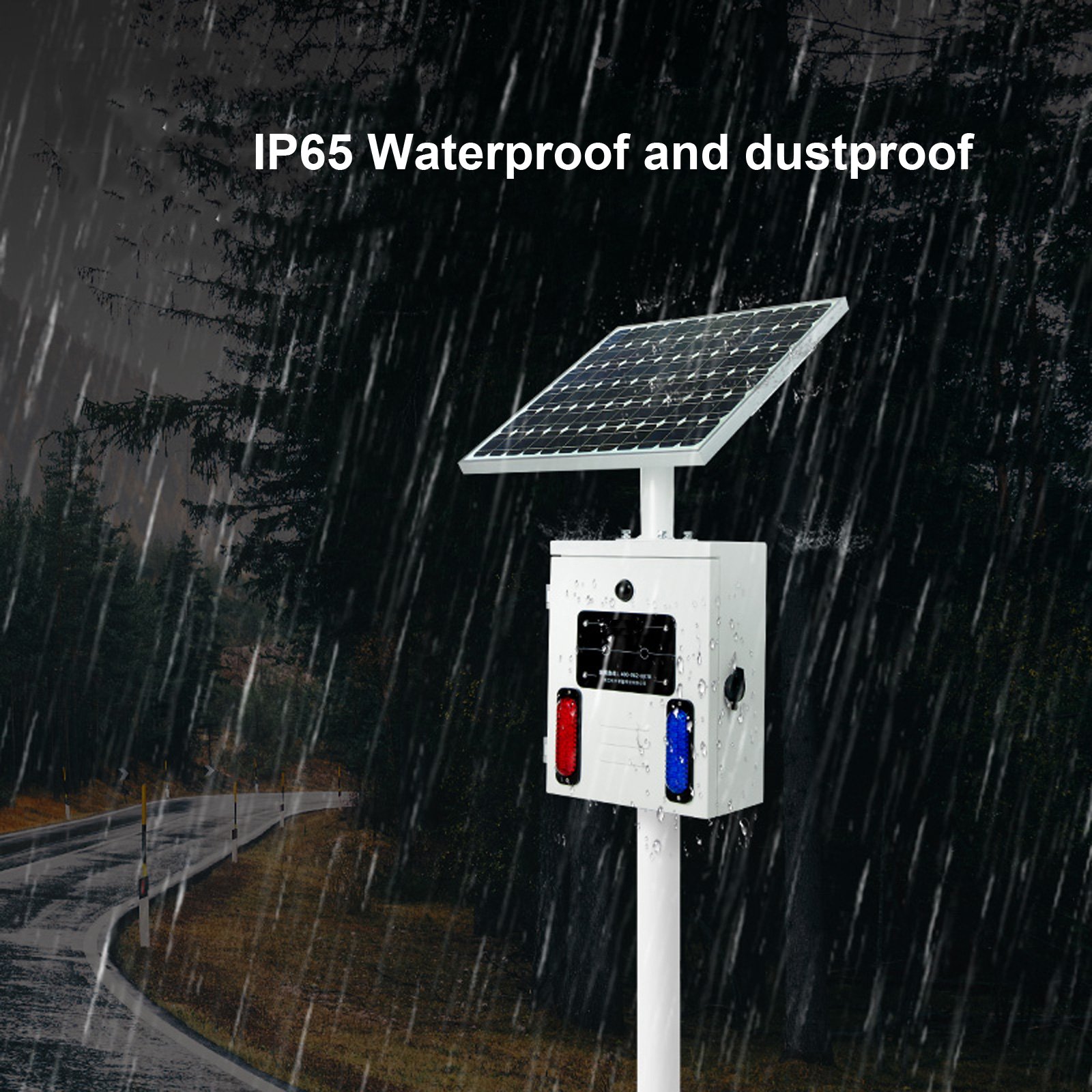 High quality IP65 Water and Dustproof 120dB outdoor solar motion sensor alarm LED red blue strobe wireless home alarm systems