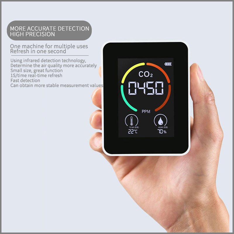 Gas Analyzers Ndir Medidor De Portable Mini Temperature And Humidity Air Quality CO2 Detector Co2 Meter Sensor Monitor