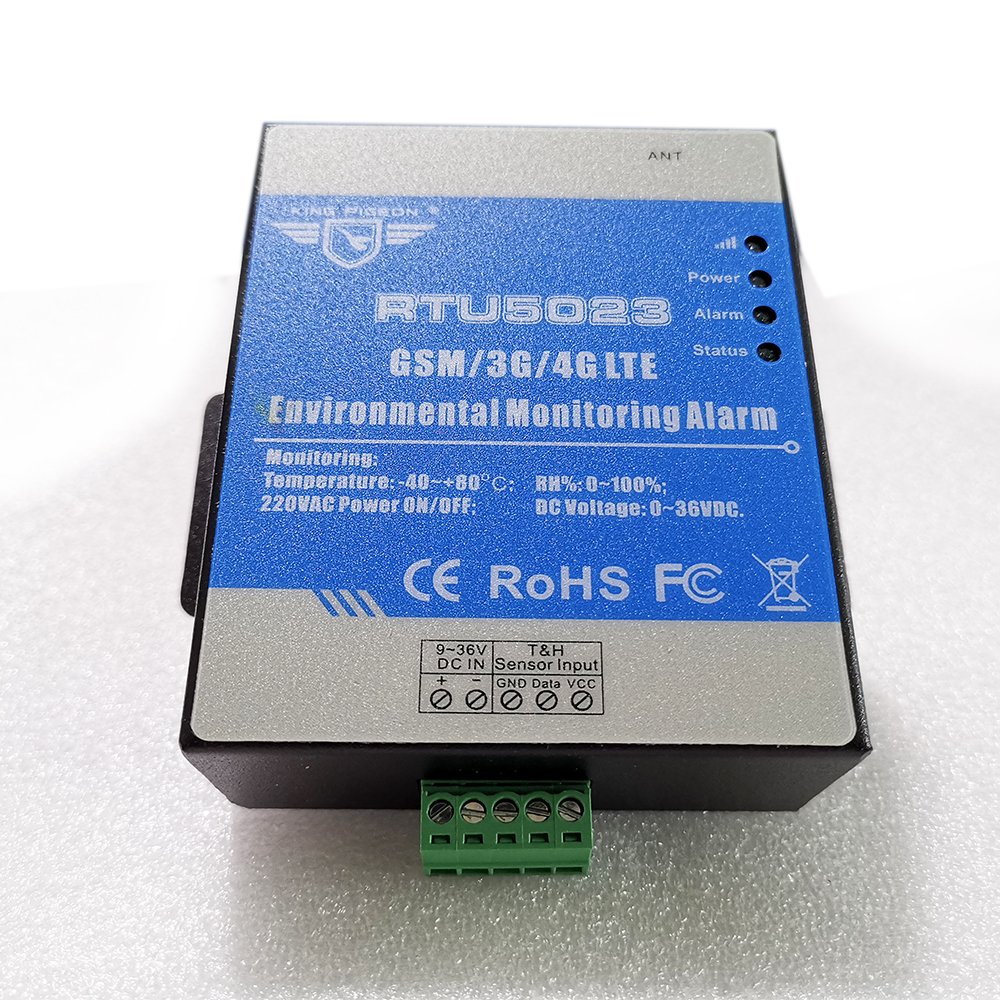 GSM 2G 4G Temperature Humidity Alarm Lost Alert Remote Monitor Support Timer Report APP Control RTU5023