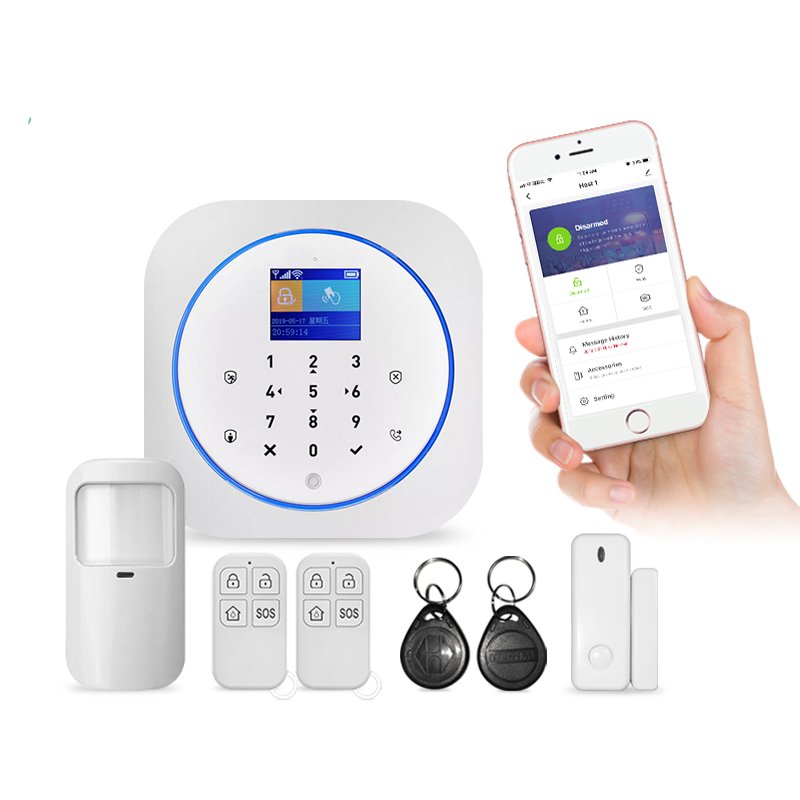 Smart life tuya app control tuya WIFI/GSM alarm system security home alarm system