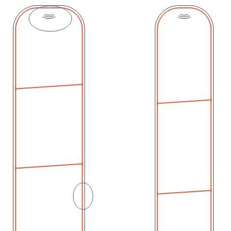 2024 Hotsale Customized Acrylic Antenna OEM/ODM Original Manufacturer RF EAS System Security Alarm System for Anti-theft HAX3018