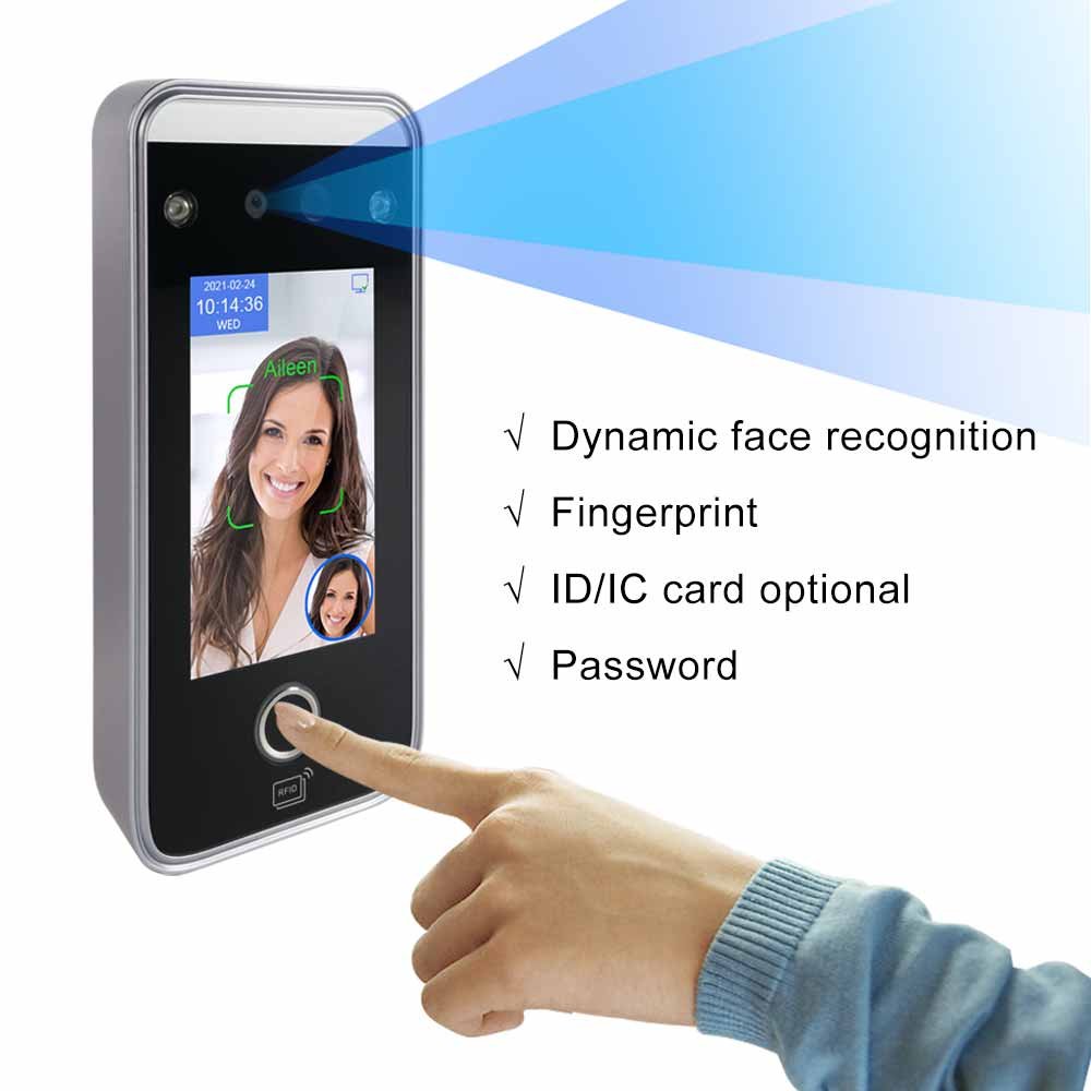 Fingerprint Face Reader Biometric Attendance Machine GSM 4G SIM School Attendance System Face Recognition