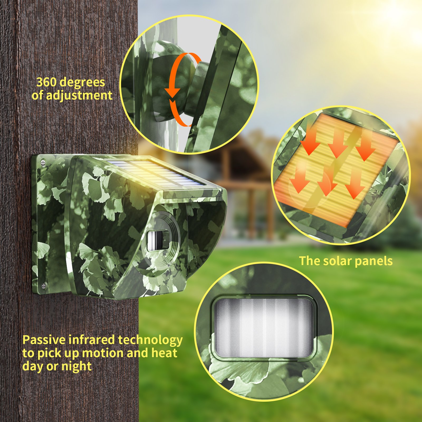 Long-range alarm system Driveway Alarm wireless outdoor Outdoor Waterproof PIR Motion Sensor DIY Security Alert System