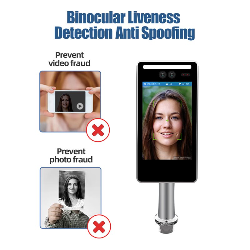 IP66 face detection face recognition time attendance access control scanner outdoor controle de acesso facial FACE RECOGNIT SDK
