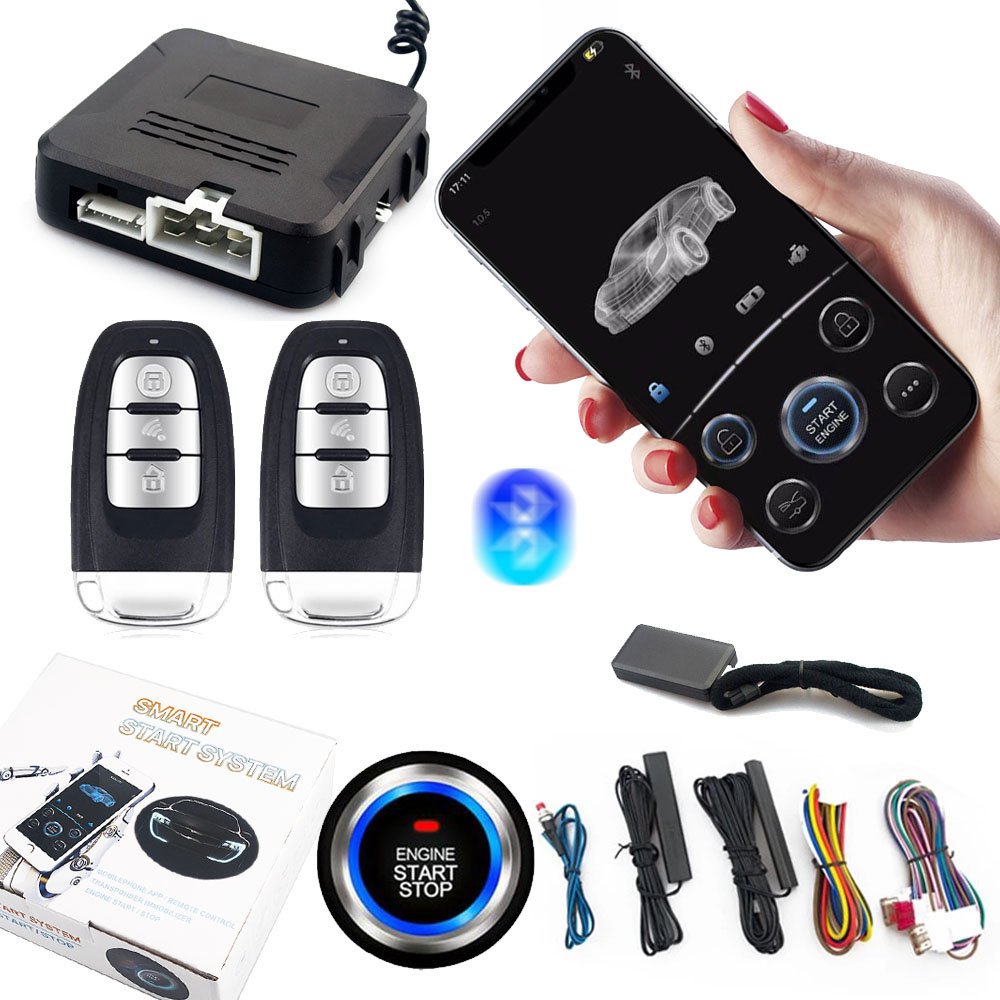 APP Controlled Engine Start/Stop Lock/Unlock Toyota Honda Ford Kia Nissan Hyundai Audi VW Anti-Theft car alarm system security