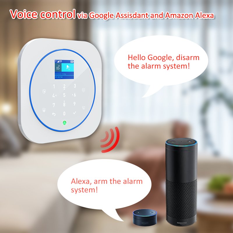 Tuya Smart Home Burglar Wireless Home Security Wifi and GSM Alarm System sistema de alarme para portas e janelas