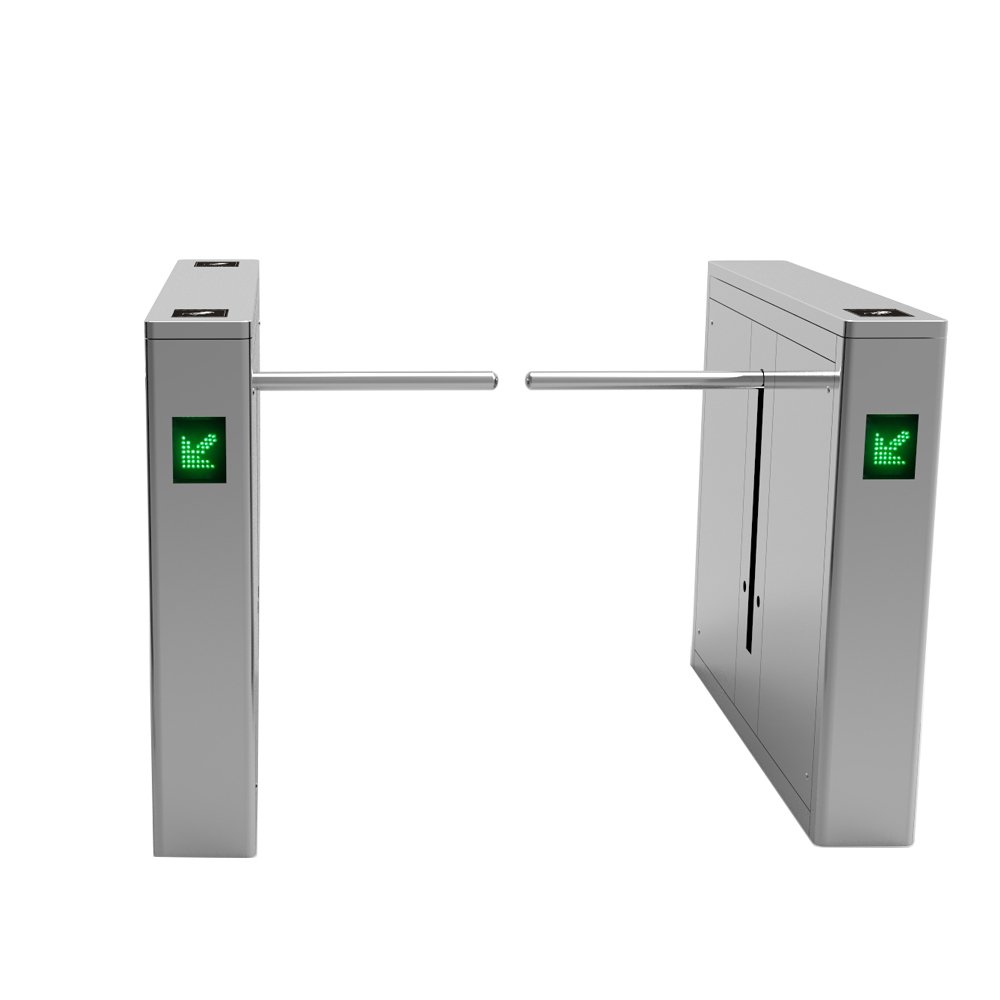 Pedestrian Security Fully Automatic RFID Access Control Single Arm square Barrier Gate Turnstile For Bus Station And Gyms