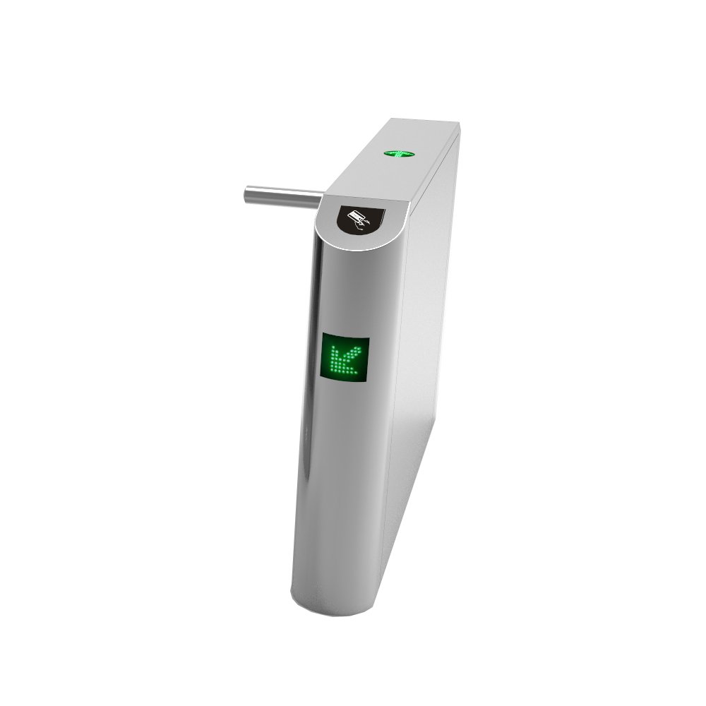 Pedestrian Security Fully Automatic RFID Access Control Single Arm square Barrier Gate Turnstile For Bus Station And Gyms
