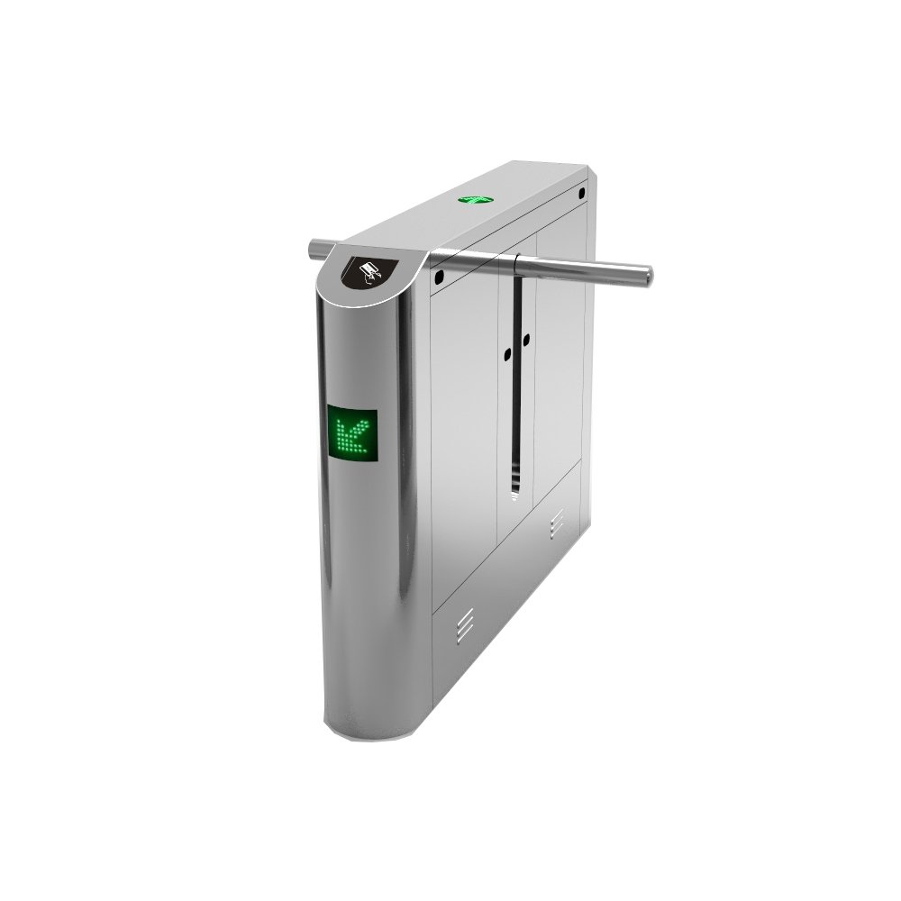 Pedestrian Security Fully Automatic RFID Access Control Single Arm square Barrier Gate Turnstile For Bus Station And Gyms