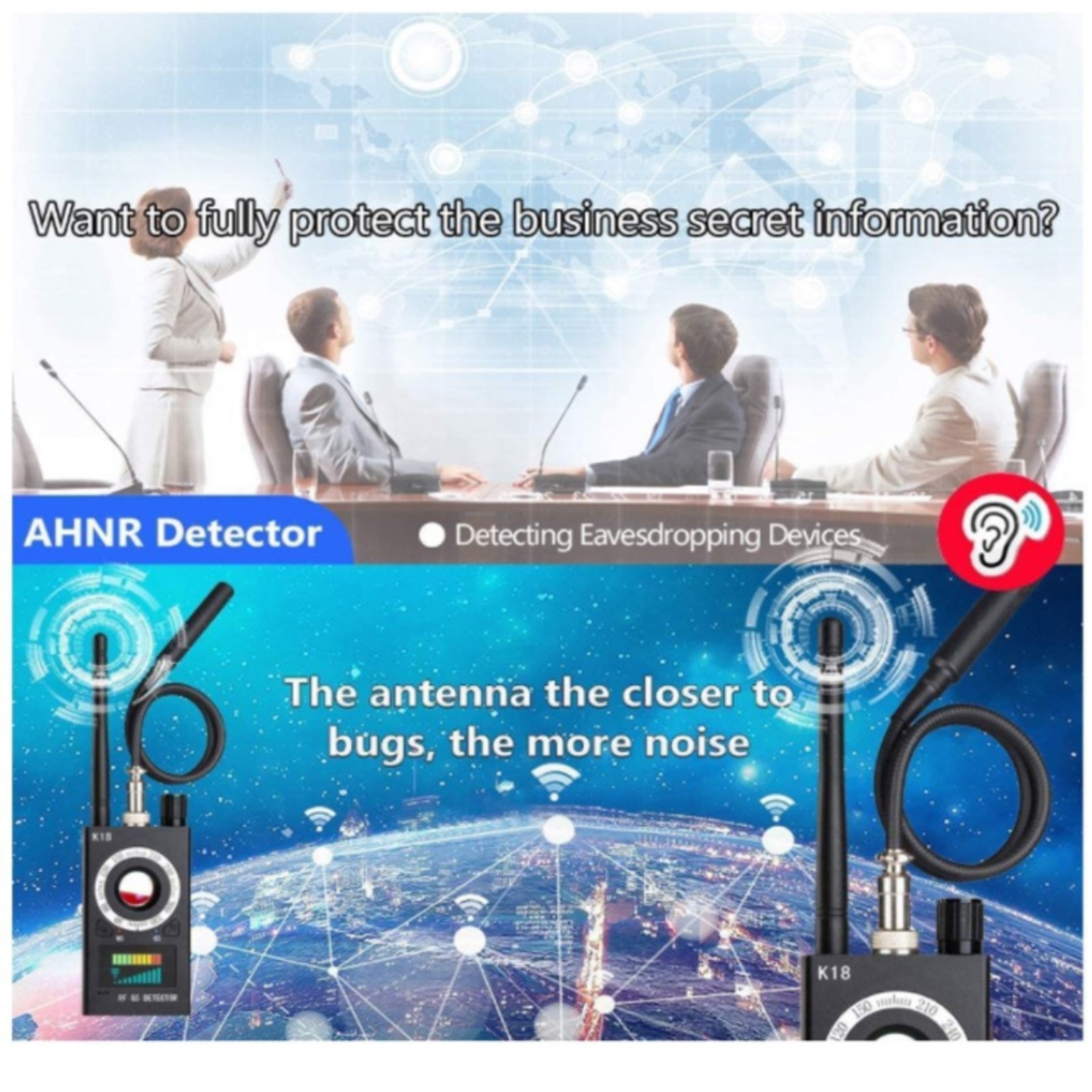 Anti Spy Detector Radio Wave Rf Gsm Device Hidden Camera Detector And Wireless Camera Finder