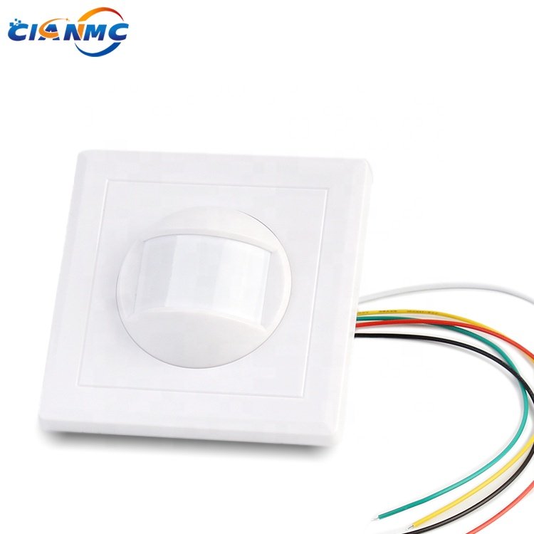 White Color ABS Housing Wired DC9-16V Passive PIR Infrared Motion Detector With Imported Sensor For Security Alarm System