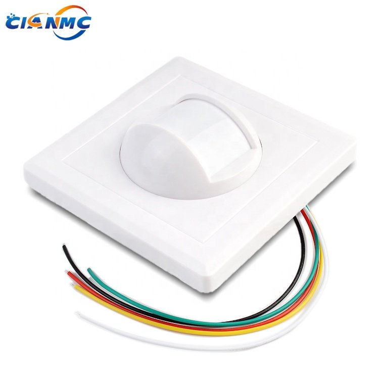 White Color ABS Housing Wired DC9-16V Passive PIR Infrared Motion Detector With Imported Sensor For Security Alarm System