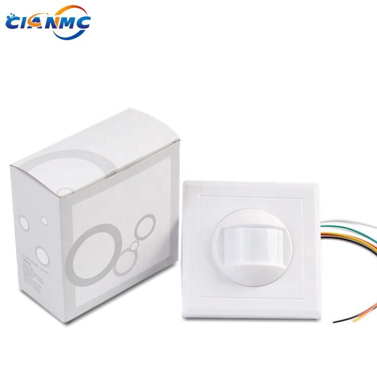 White Color ABS Housing Wired DC9-16V Passive PIR Infrared Motion Detector With Imported Sensor For Security Alarm System