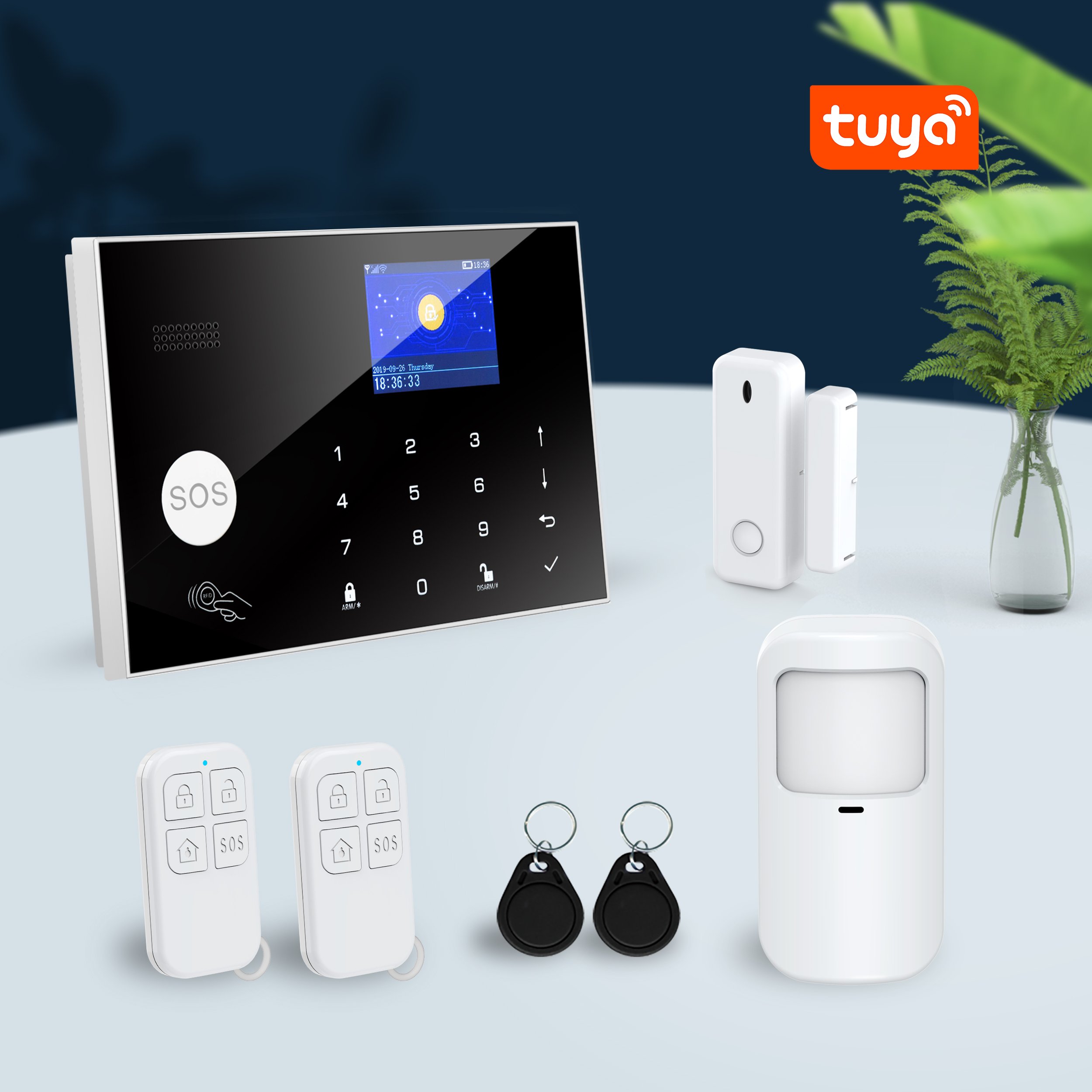 Anti Theft Alarm System, Wireless Alarme Anti Intrusion Tuya Wifi Gsm Alarm System, Burglar Alarm Home Security Alarm System