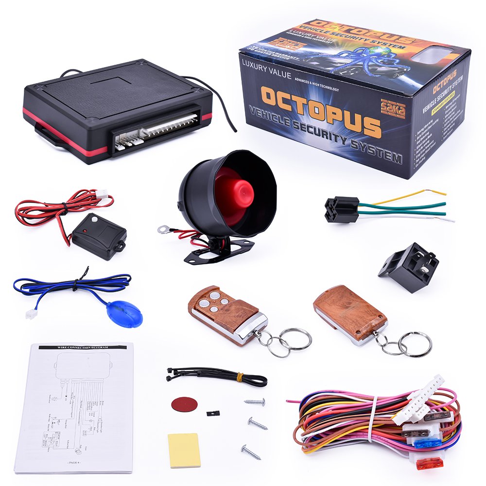 Hot selling Africa Market car alarm system Afritec alarm system 433Mhz keyless entry system lock/unlock trunk release PLC alarms