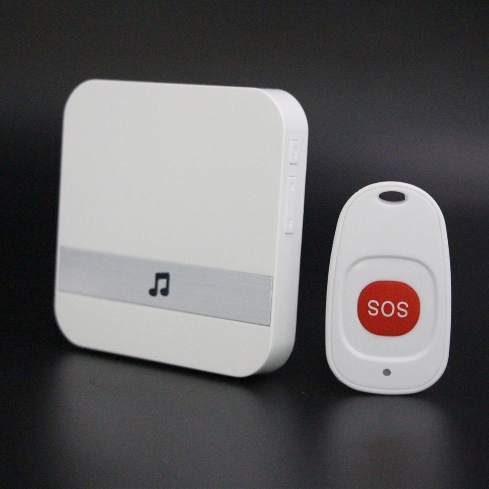 Easy Using Personal Button Wireless Caregiver SOS Alarm System