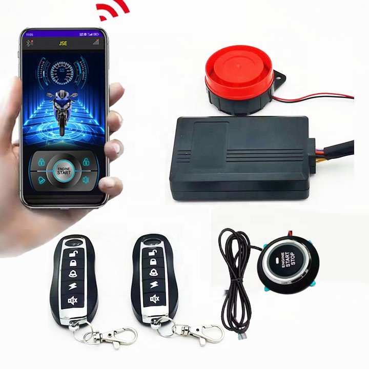 Anti-thelf Motorcycle Alarm System Waterproof with Remote Engine Start Function