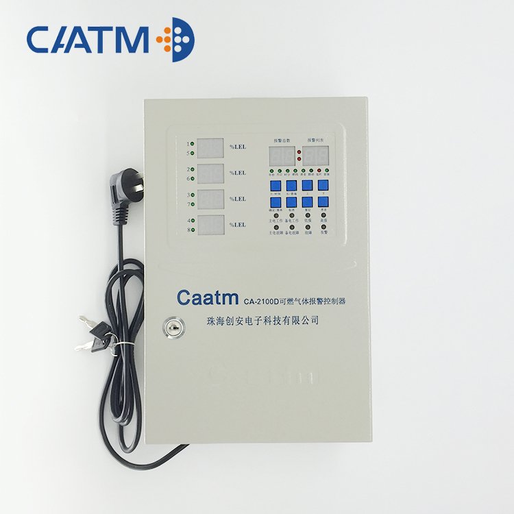 CAATM CA-2100D 8 channels Bus Transfer Digital display Wall-mounted gas alarm controller