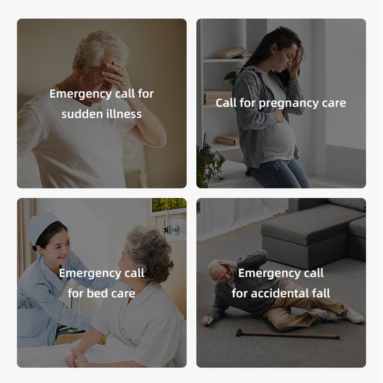 WiFi Tuya 2.4G Smart Life App Remote Control & Monitor SOS Calling Alarm System Host Wireless Elder Care Emergency Panic Alarms