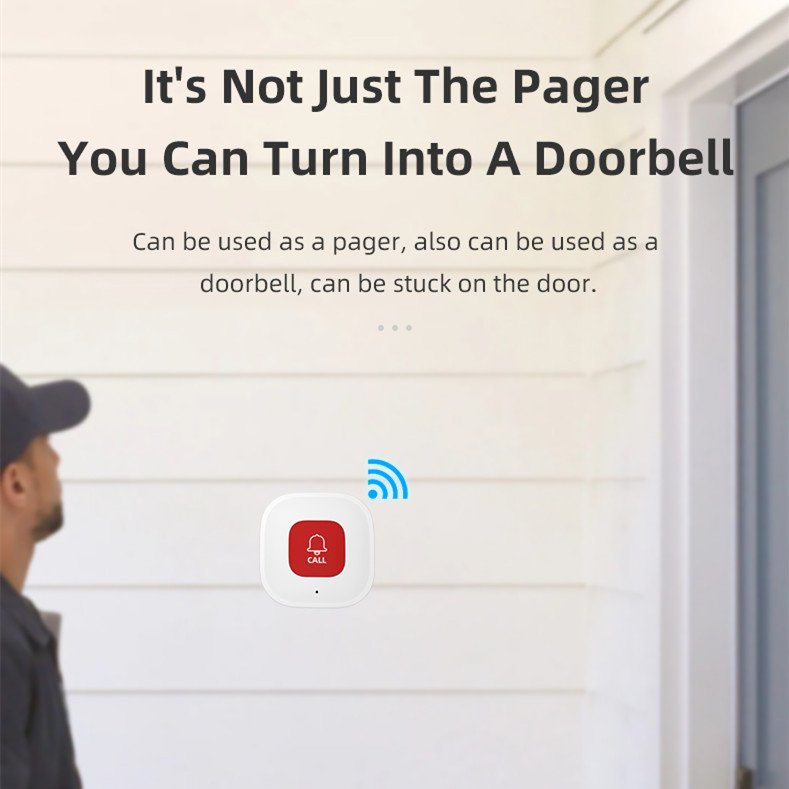 WiFi Tuya 2.4G Smart Life App Remote Control & Monitor SOS Calling Alarm System Host Wireless Elder Care Emergency Panic Alarms