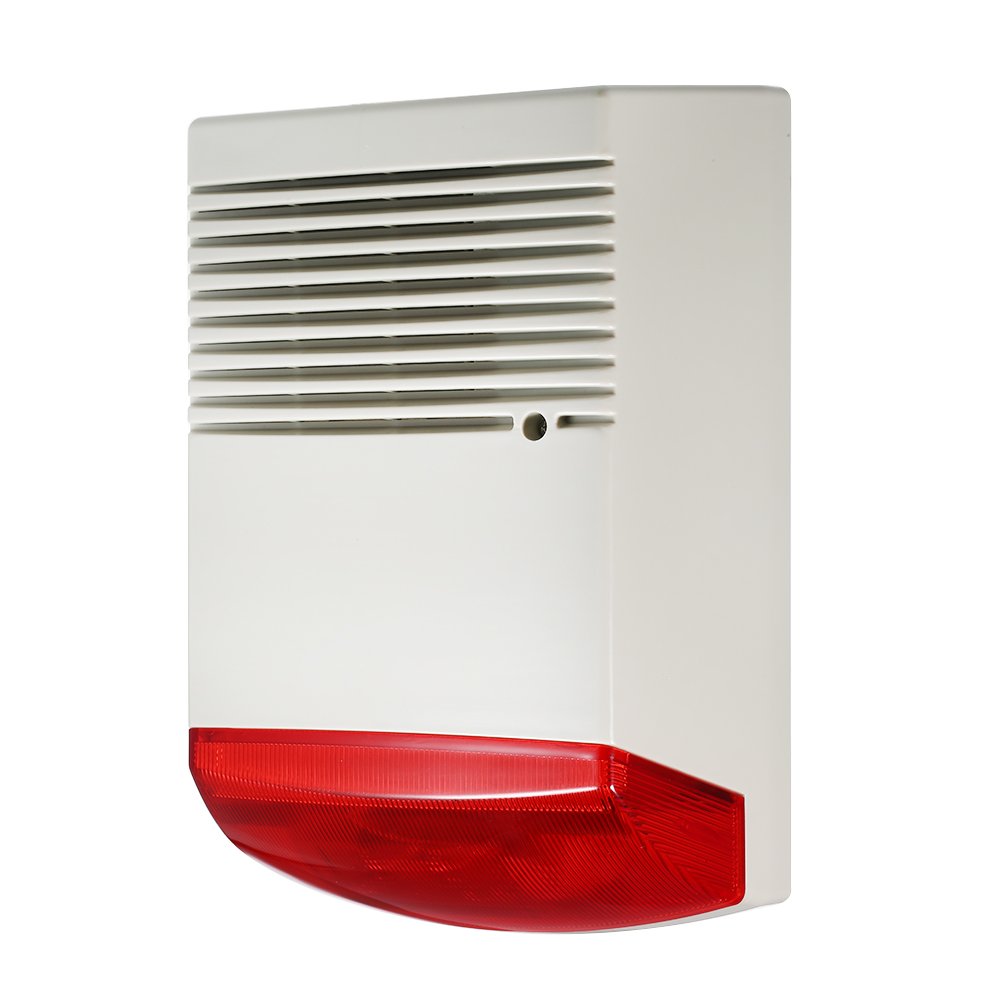 External Outdoor Alarm Siren 12v 120dB Home Security Loud Siren Strobe Light Siren for Intrusion Detection Alarm System