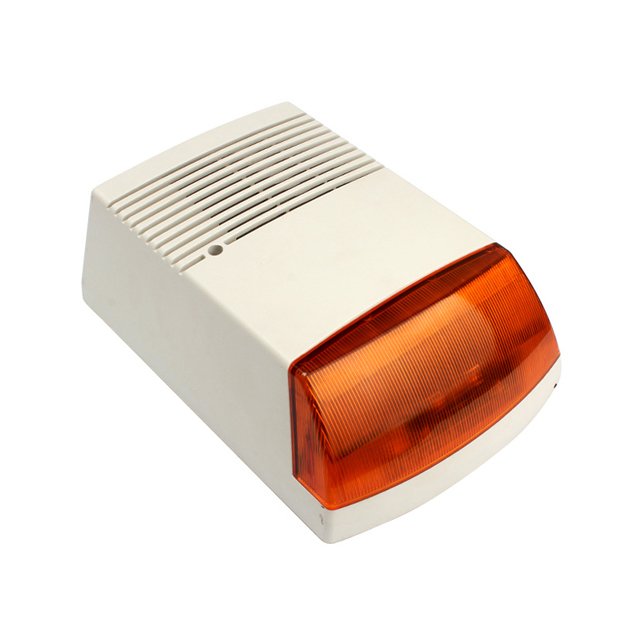 External Outdoor Alarm Siren 12v 120dB Home Security Loud Siren Strobe Light Siren for Intrusion Detection Alarm System