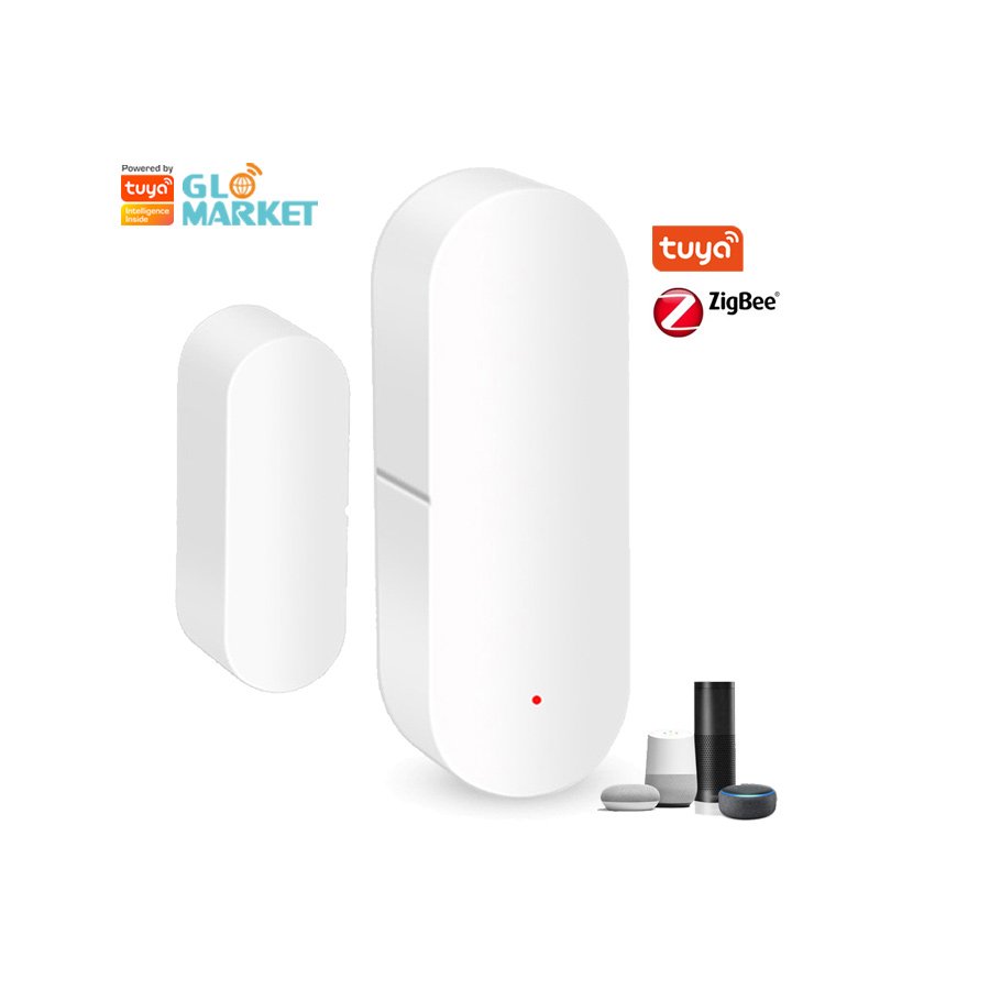 Smart Wireless Wifi Door & Window Sensor Real-Time Alarm compatible with Alexa & Google Assistant for Home Security System