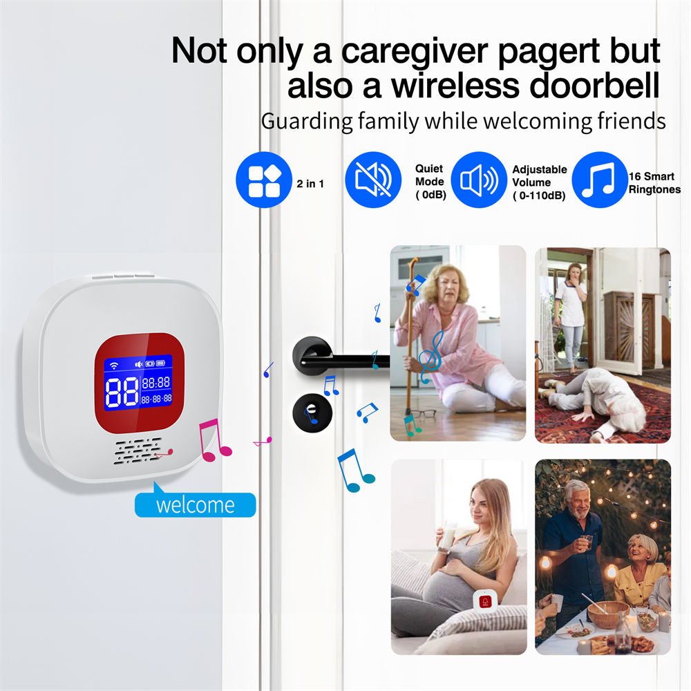 Daytech SOS Emergency Call Seniors Emergency Buttons Elderly Receiver Patient for Seniors Patients Elderly elderly