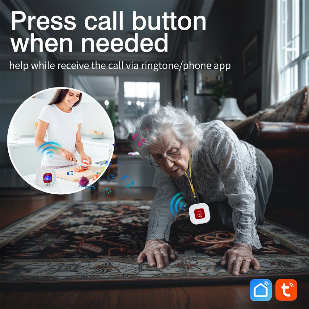 Daytech SOS Emergency Call Seniors Emergency Buttons Elderly Receiver Patient for Seniors Patients Elderly elderly