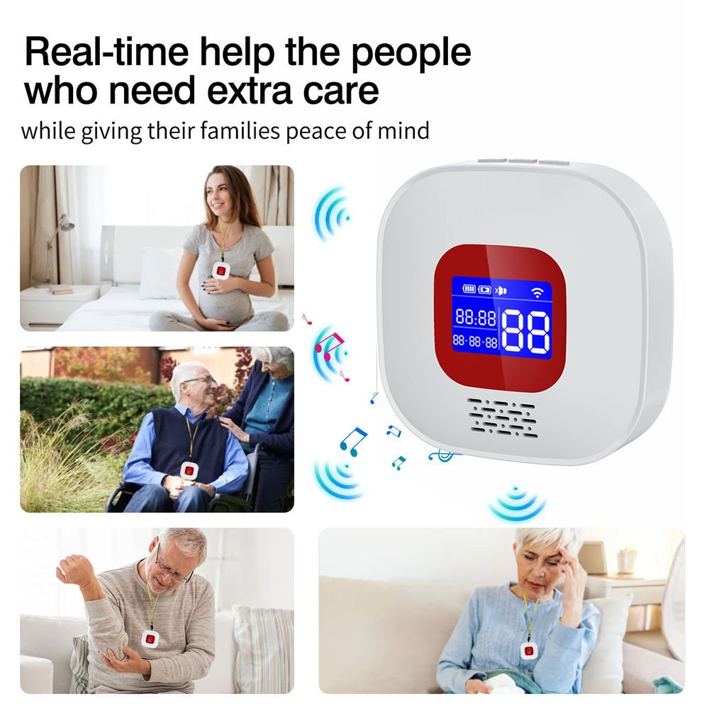 Daytech SOS Emergency Call Seniors Emergency Buttons Elderly Receiver Patient for Seniors Patients Elderly elderly