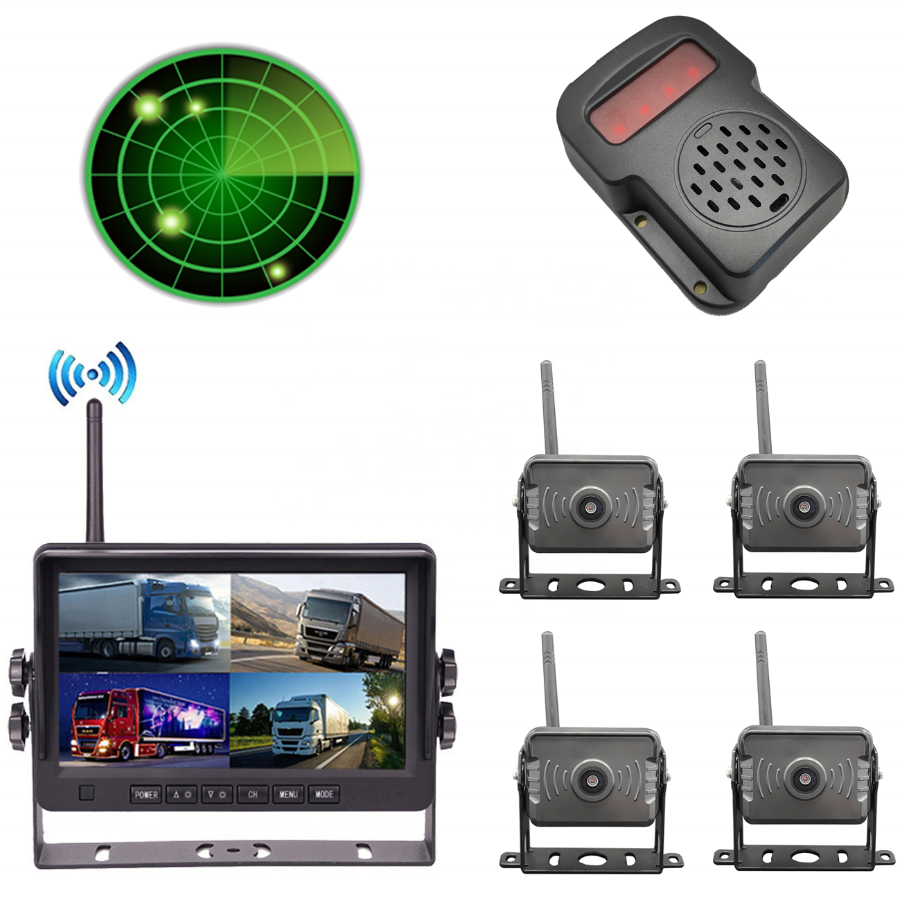 anti collision pwas system proximity warning alert truck proximity sensor for forklift millimeter wave radar