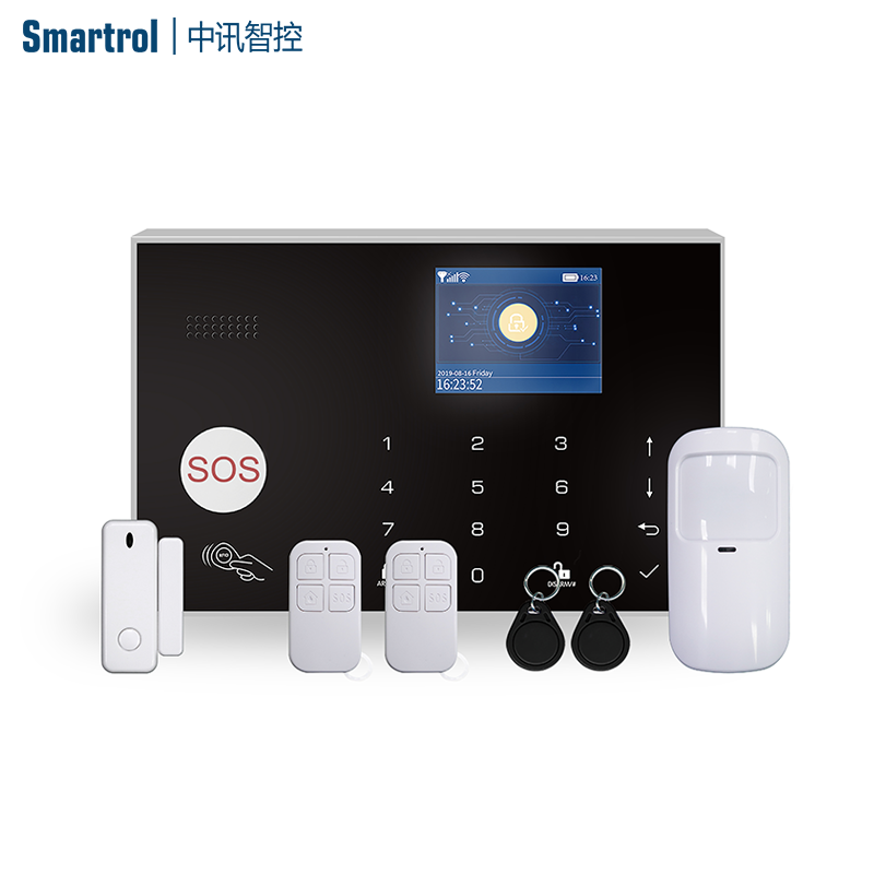 Smart Tuya Wifi 3g 4g Home Alarm System with 433mhz Wireless Detectors Remote Arm Disarm Tuya Smart Burglar Alarm Kit