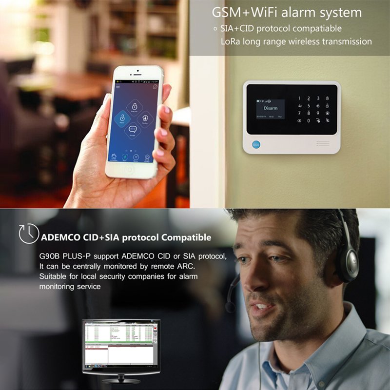 Best sale burglar intruder alarm system wireless WIFI GSM home security alarm system with touch keypad