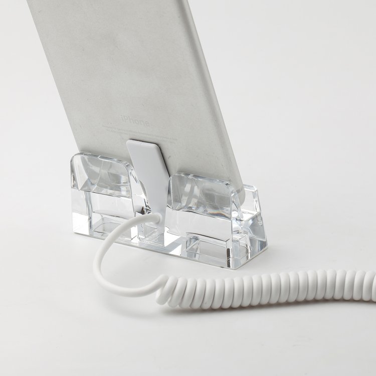 Factory best selling cheap price acrylic stand 8 USB ports alarm centralized security anti theft display stand