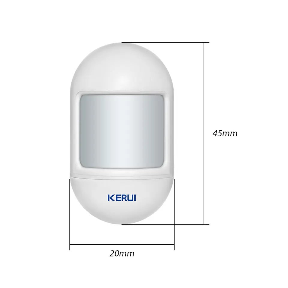 P831 Home Security Motion Alarm Sensor PIR Motion Sensor Alarm With Magnetic Swivel Base W18 Wireless Alarm System Accessories