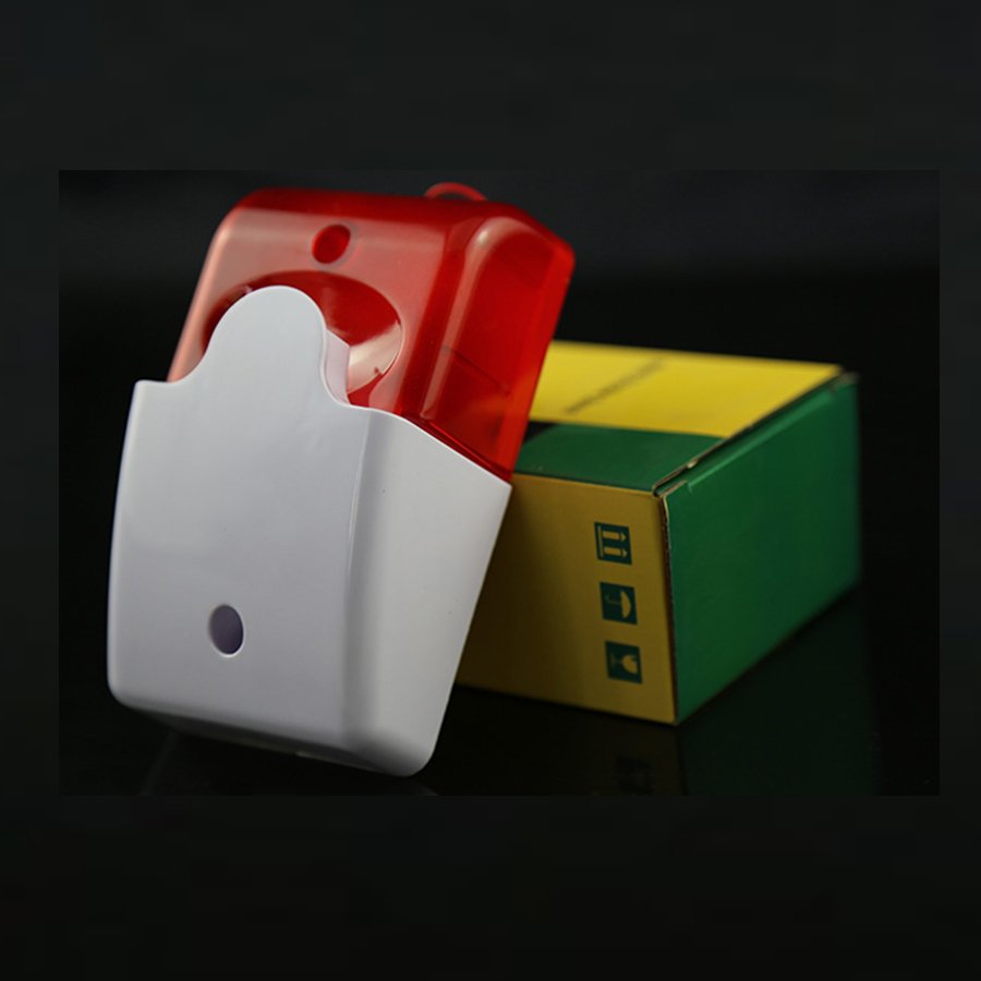 Anti Theft Indoor Siren Mini Piezo Alarm Strobe Sound Siren 5v 12v 24v 220v Wired Flashing Siren For Security Alarm System