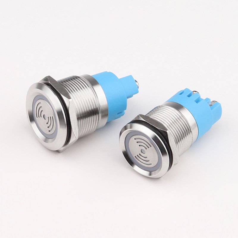 19mm 22mm Panel Mount Stainless Steel Metal Waterproof IP67 LED Buzzer Alarm Warn Flashing Indicator Light 12V 24V 220V