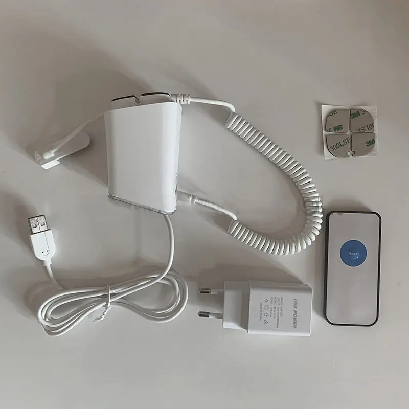 Mobile Phone Security Display Stand Cellphone Anti Theft Holder Burglar Alarm System For Phone In Shop
