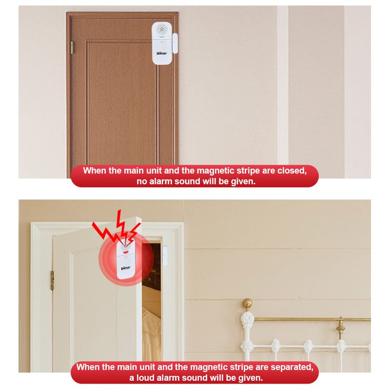 Home Security House Window Door Burglar Alarm Wireless 120dB Window and Door Alarm Sensor