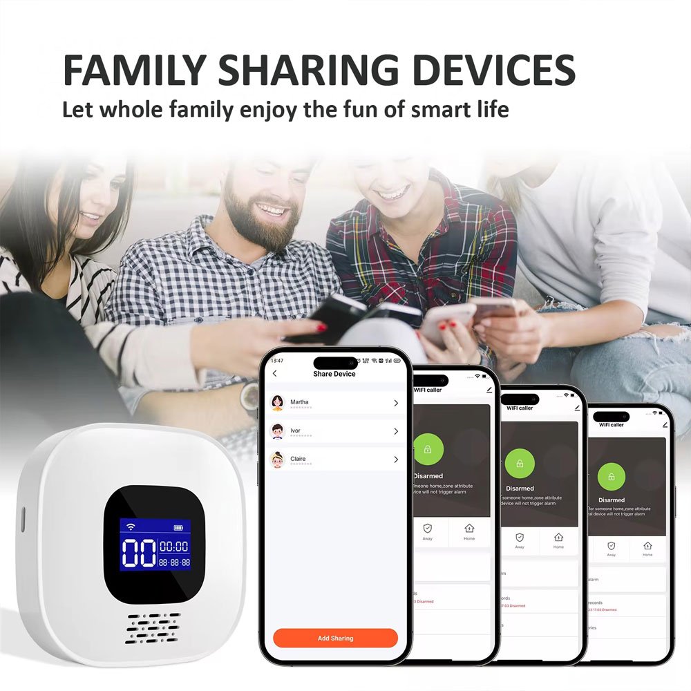 Tuya Smart WiFi Caregiver Pager SOS Emergency Alarm System for Elderly Living Alone Home Care Emergency Help-PST-CF206