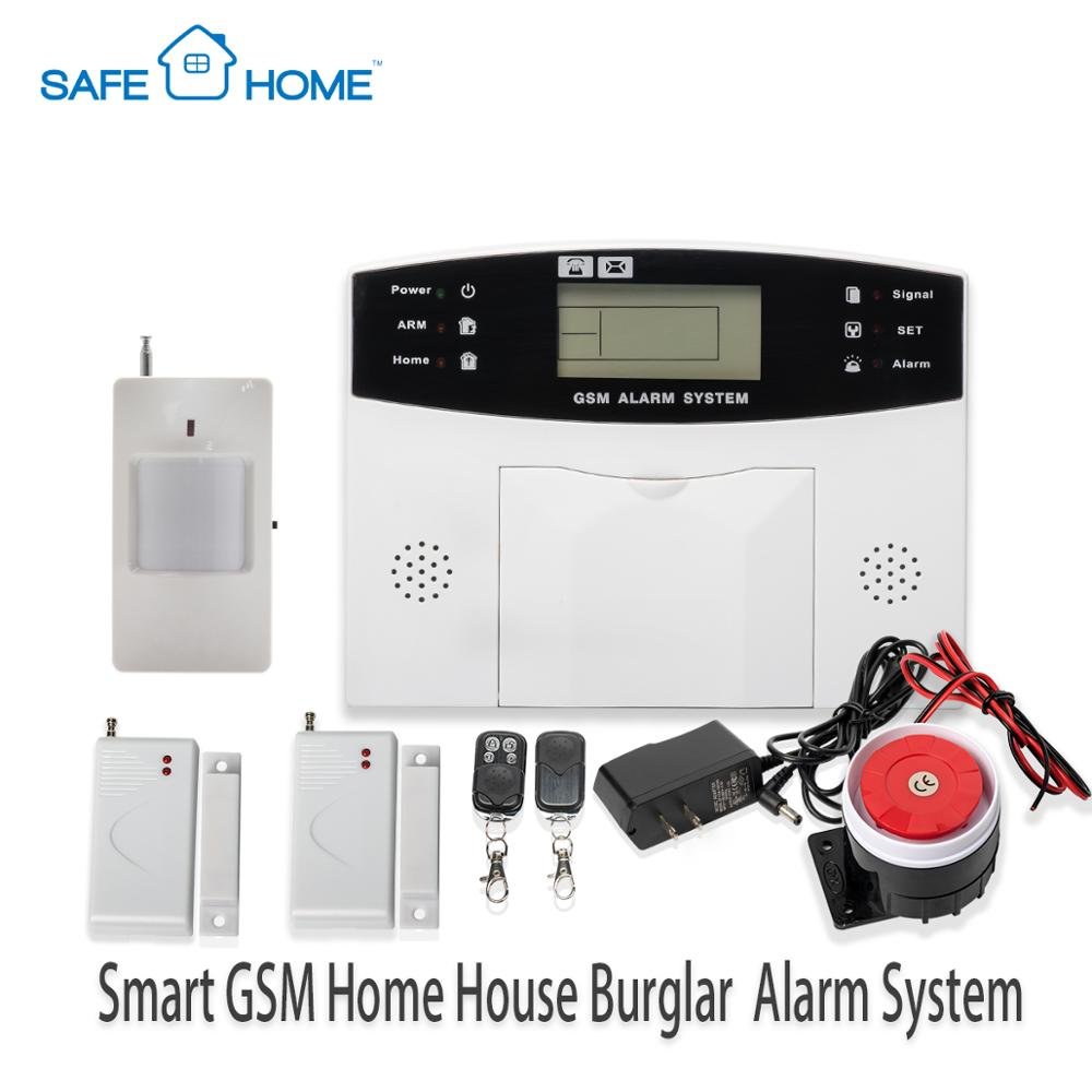 High Power Wireless 433 mhz/ 868 mhz GSM Home Burglar Security Safety Alarm System Set