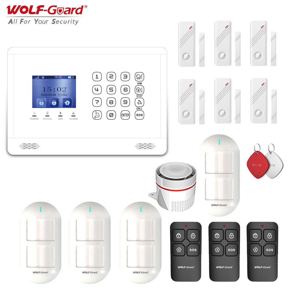 WiFi Tuya 4G Wireless Home Alarm System Complete Monitoring with CID