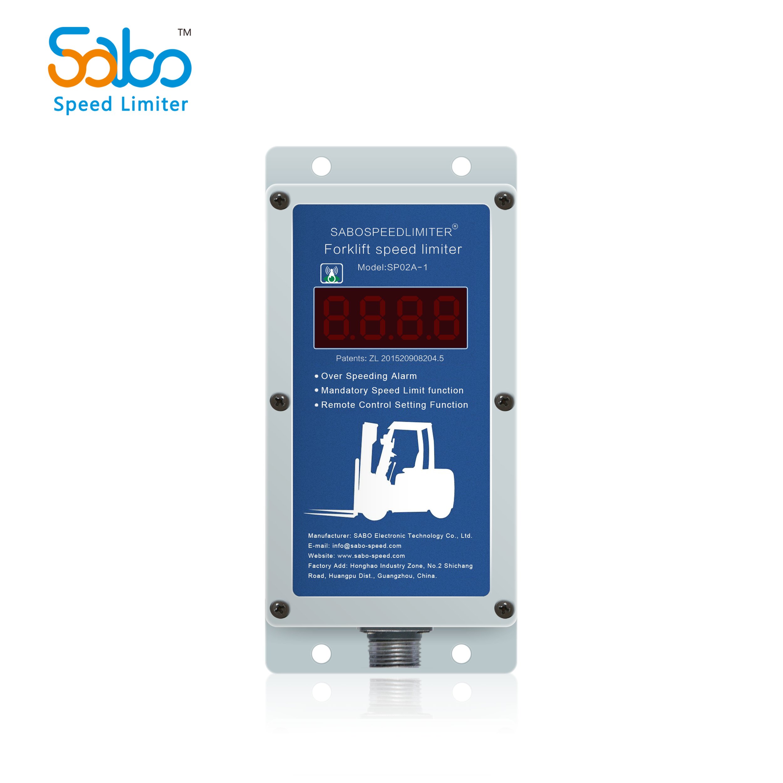 SABO Forklift Overspeed Alarm System with Wireless Speed Sensor 2G Tracking Device Manufacturer GPS Tracker New Linde