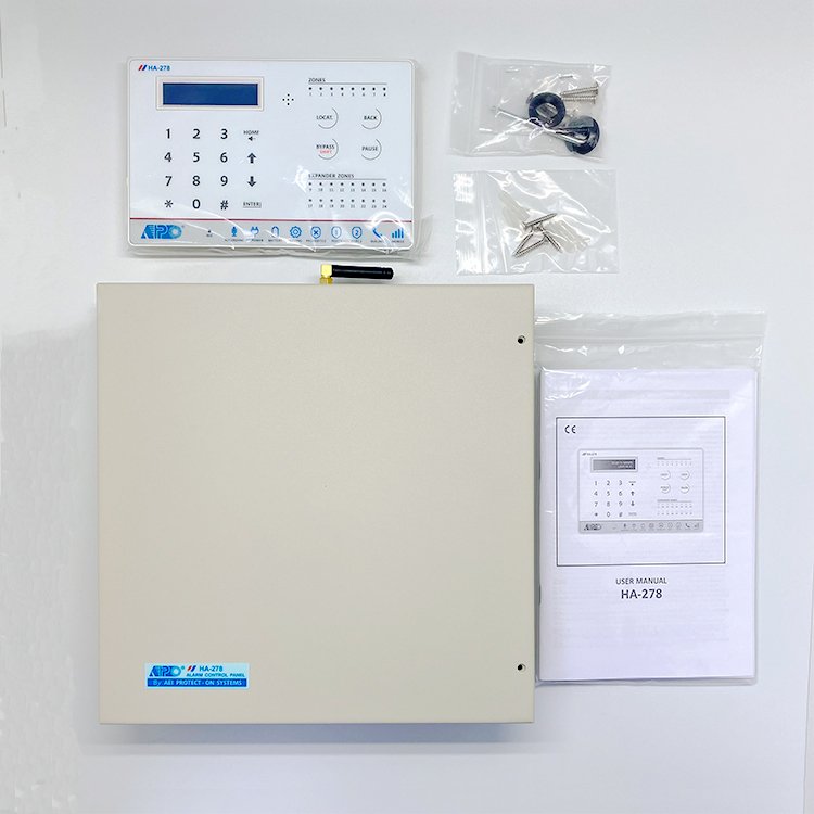 HA-278-D App Control 8 Zones Cellular Network Home Security System Intruder Burglar Alarm System Alarm Control Panel