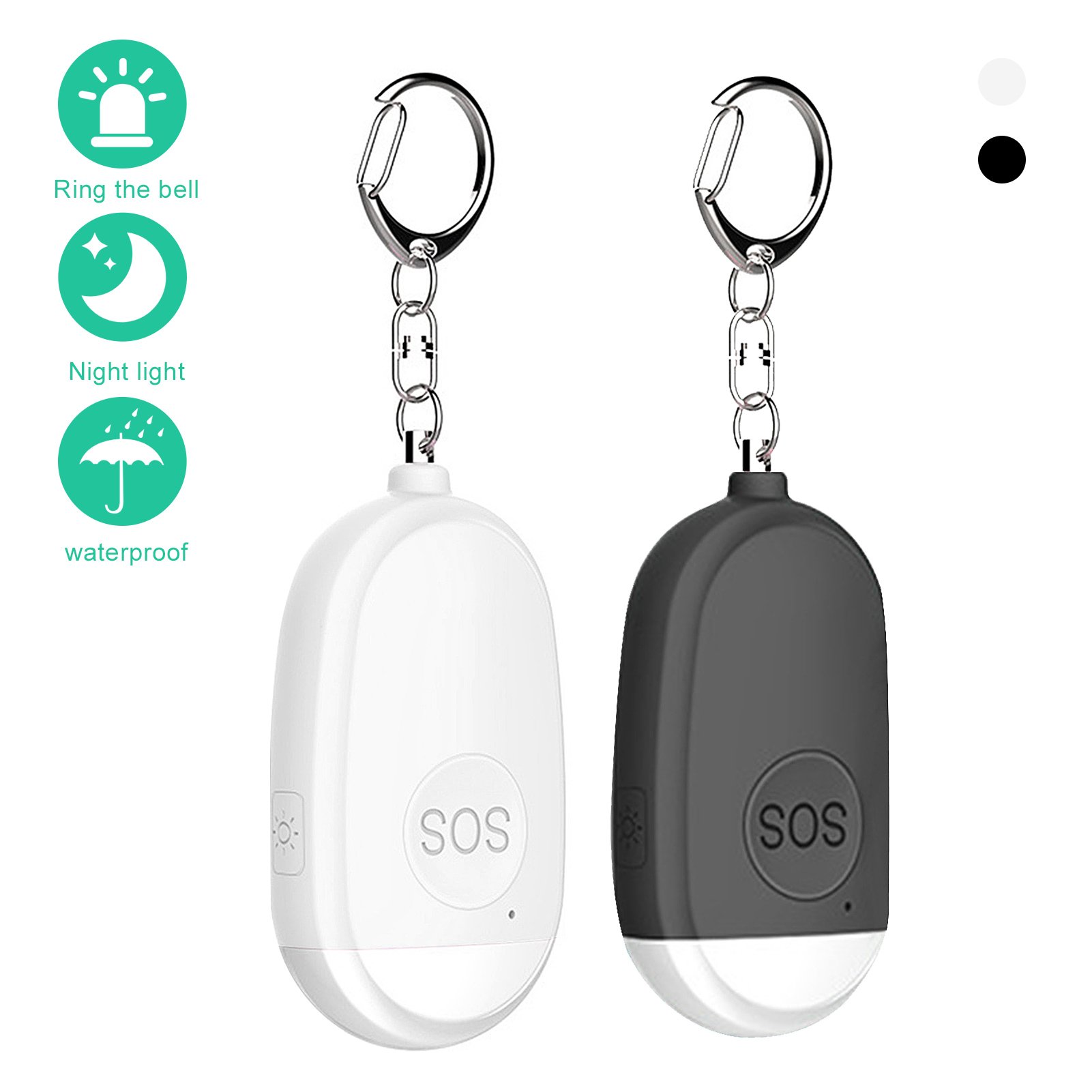 Wireless Alarm Lock Bicycle Bike Security System USB Rechargeable 130dB Safety Personal Alarms Siren for Women Kids Elder
