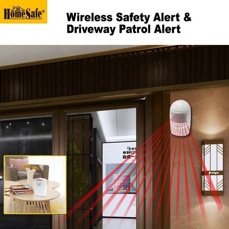 High-quality wireless doorbell alarm Doorbell With Motion Detection Wireless PIR Doorbell