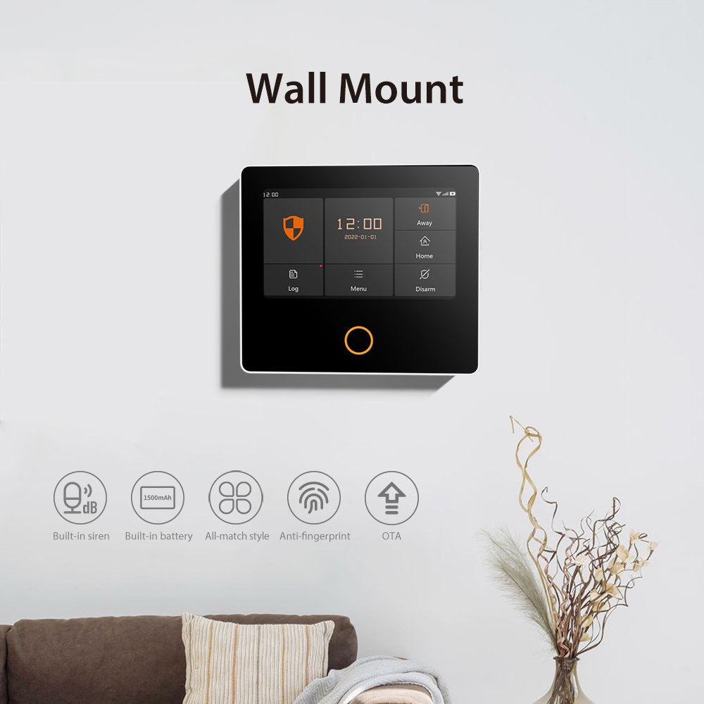 Advanced Tuya Wifi Gsm 4G Wireless Smart Safe Automation Home Monitor Security Alarm System Compatible with Alexa Google Home
