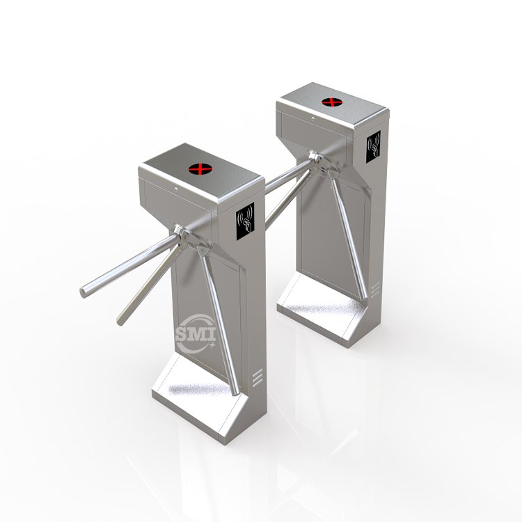 acces control system access barrier automatic electric security tripod barrier with fingerprint and rfid STDZ01